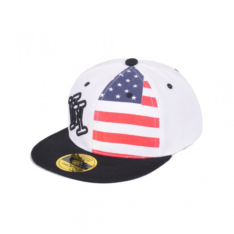 American flag snapback cap